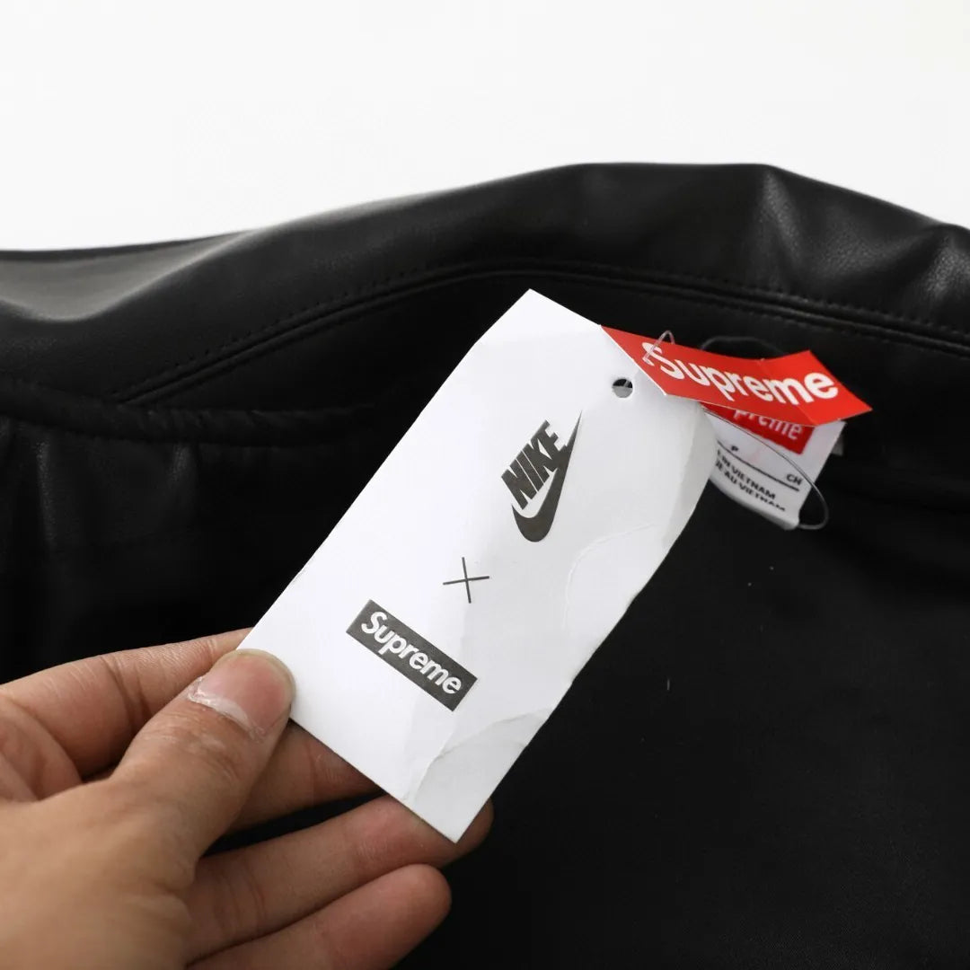 NK x SUP Leather Varsity Jacket - NK0009 image 13