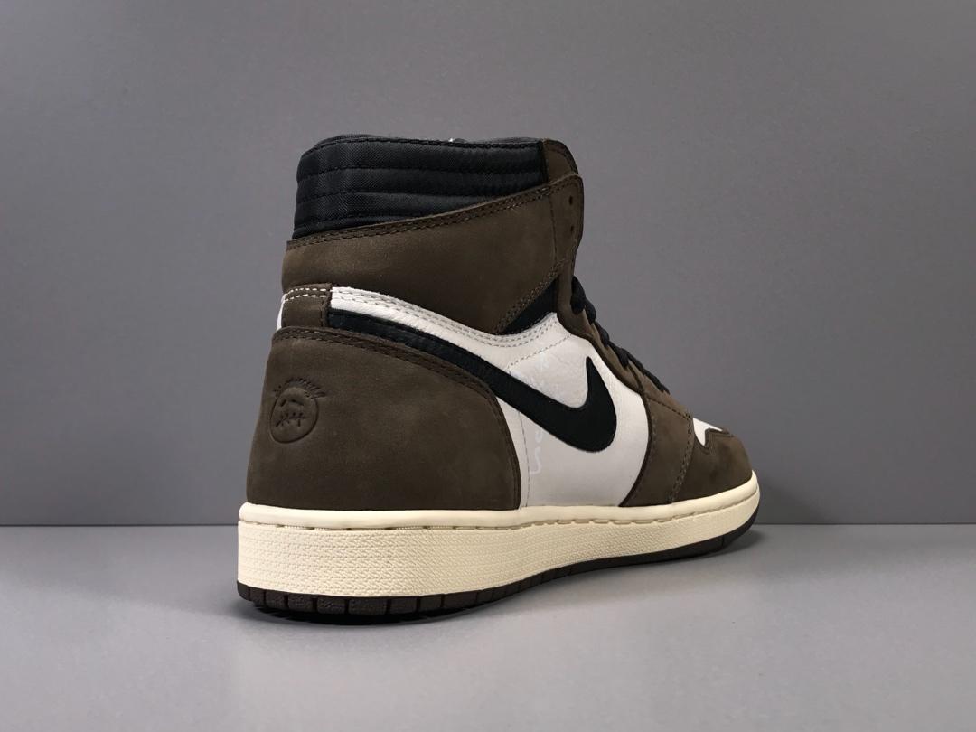 Travis Scott x AJ 1 High OG Mocha Shoes Sneakers – nk0000014 image 8
