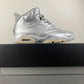 PSG x AJ 6 Metallic Silver Shoes Sneakers - nk0004782 image 6