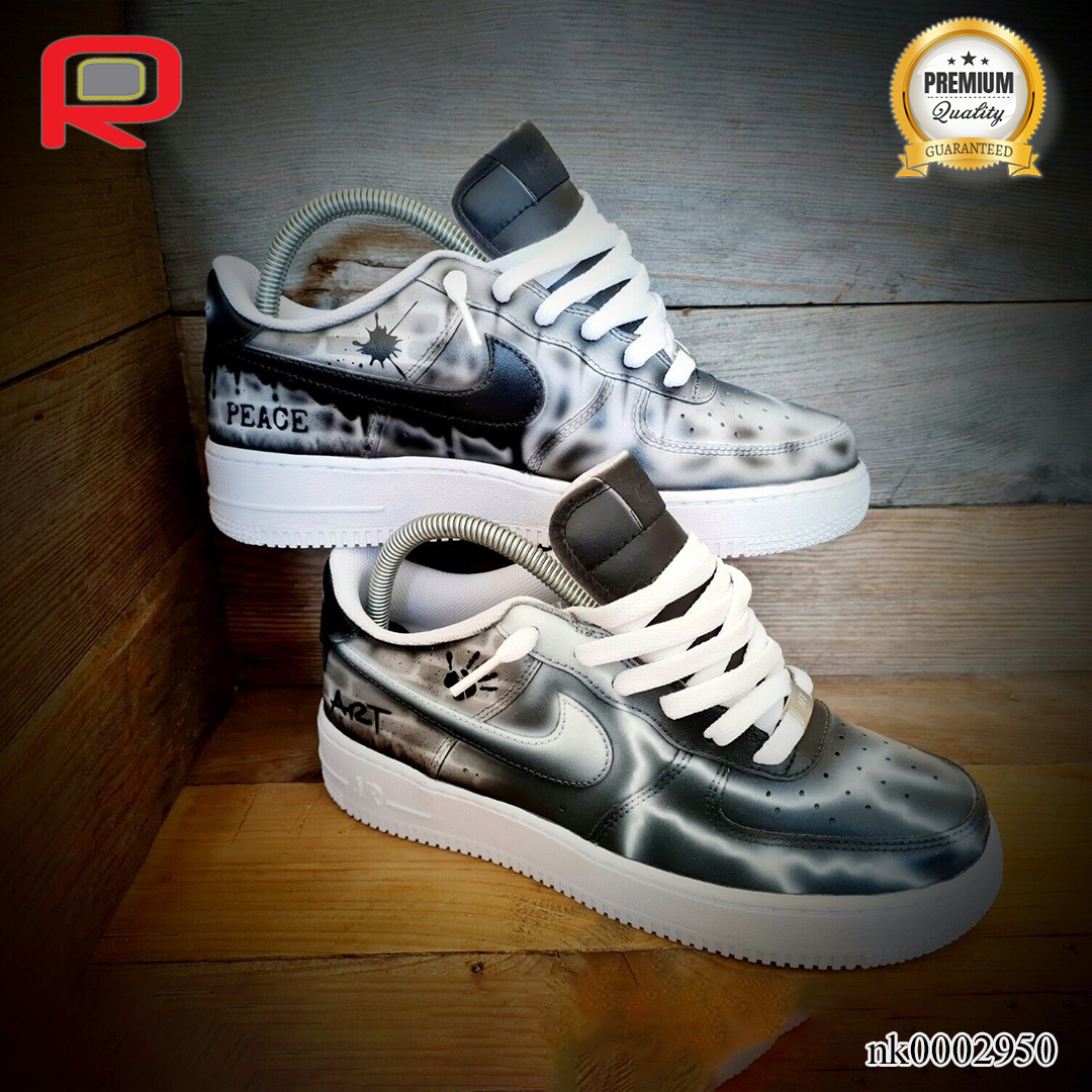 AF 1 Grey Brick Art Custom Shoes Sneakers - nk0002950 image 3