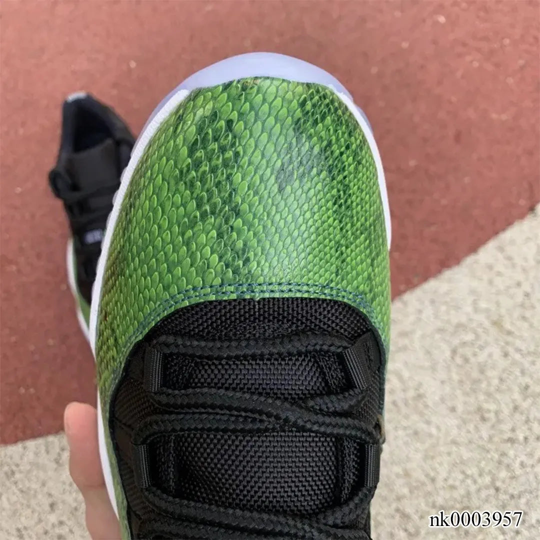 AJ 11 Low Green Snakeskin Shoes Sneakers - nk0003957 image 7
