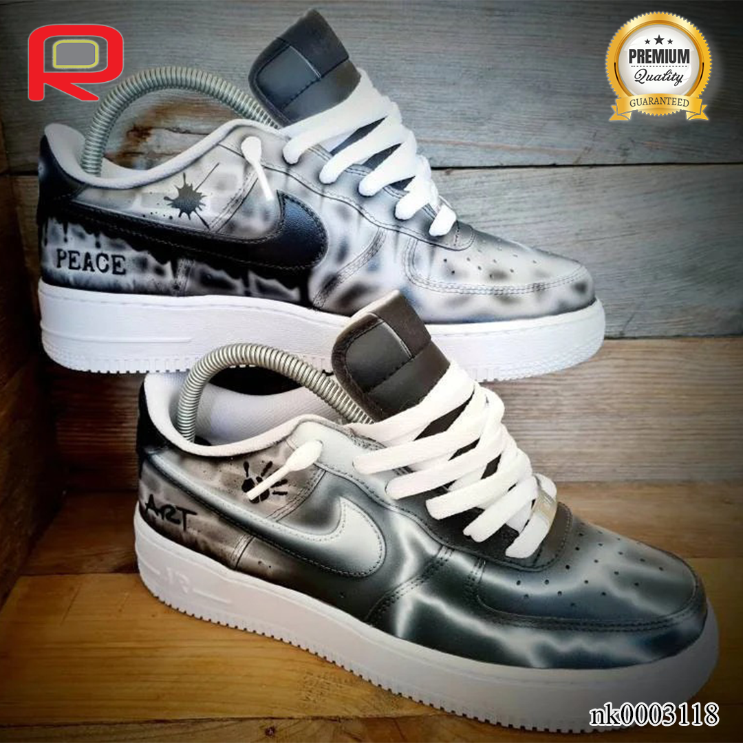AF 1 Grey Brick Art Custom Shoes Sneakers - nk0003118 image 4
