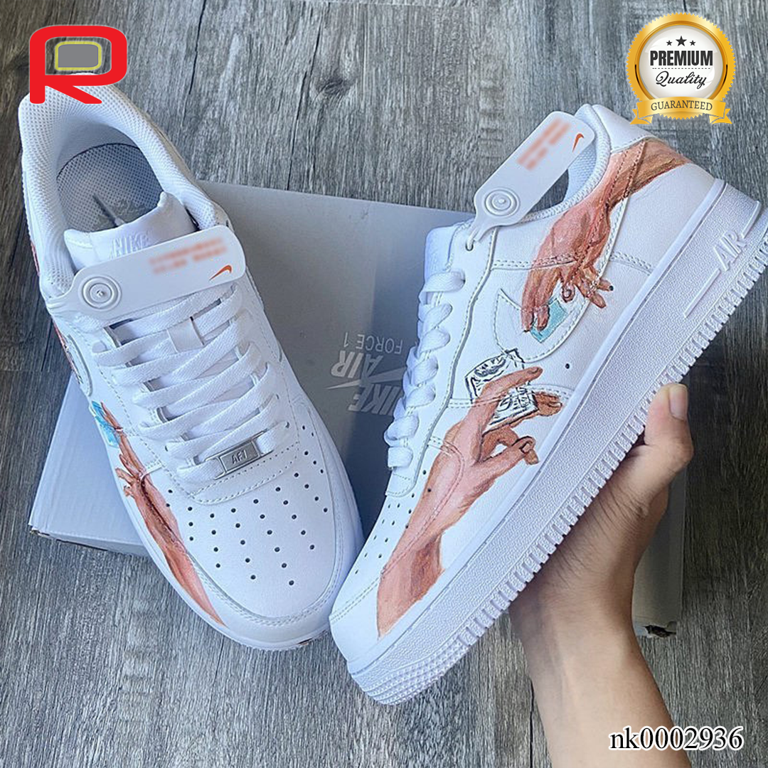 AF 1 Double Hand Custom Shoes Sneakers - nk0002936 image 0