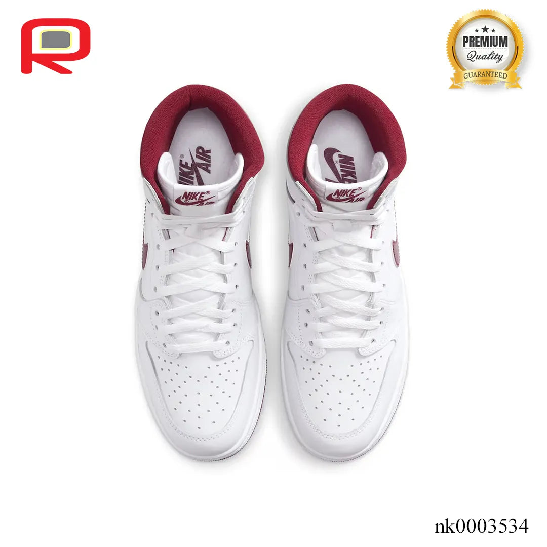 AJ 1 High 85 Metallic Burgundy Shoes Sneakers - nk0003534 image 3