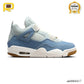 AJ 4 Denim Worn Blue Shoes Sneakers – nk0004418 image 0