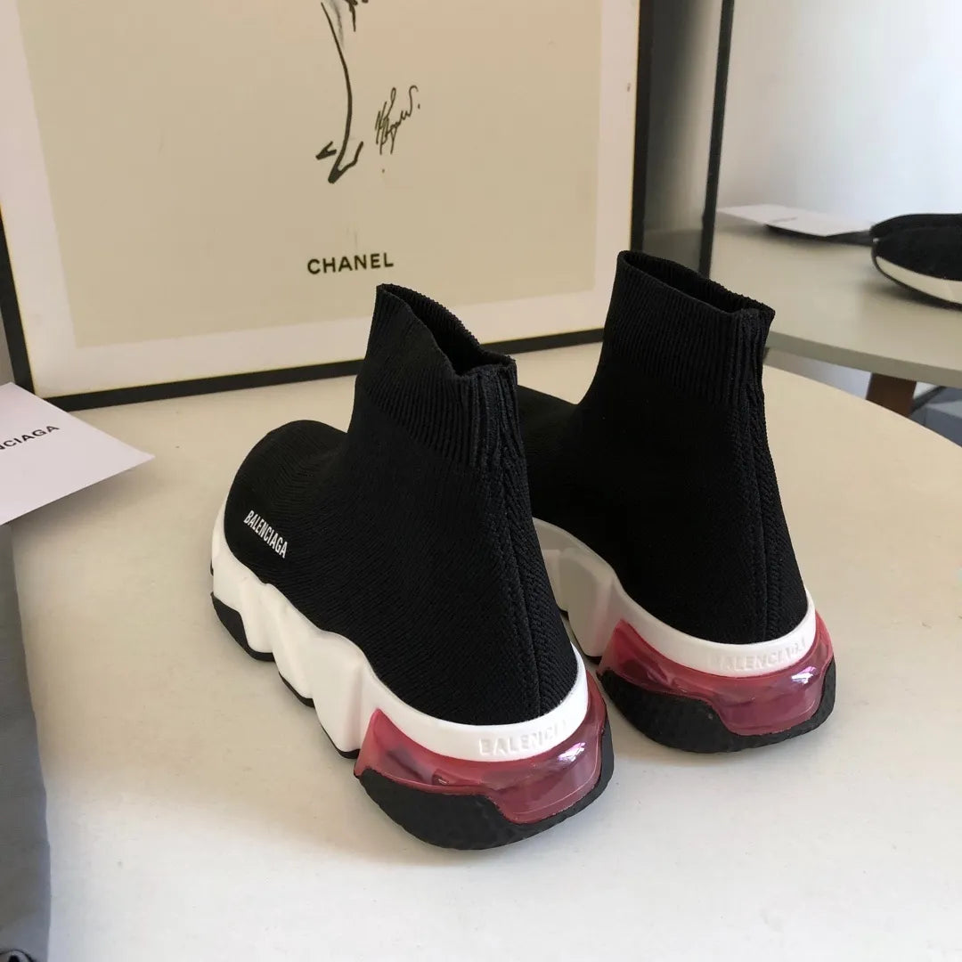 BLCG Speed Clear Sole Black Red Shoes Sneakers - bl0000031 image 6