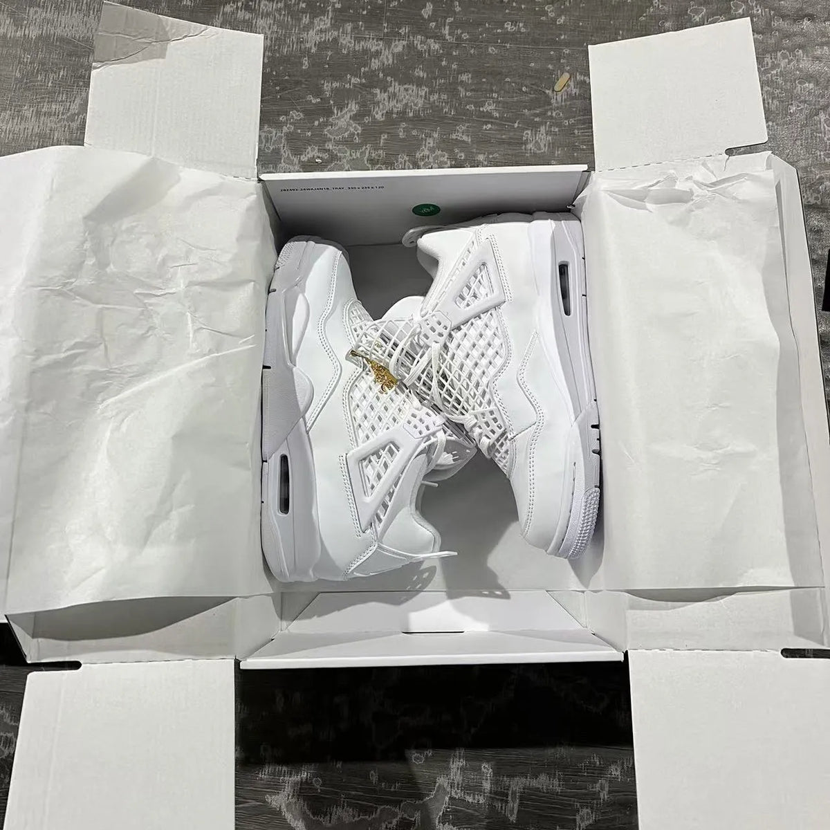 AJ 4 NET White Shoes Sneakers - nk0003908 image 15