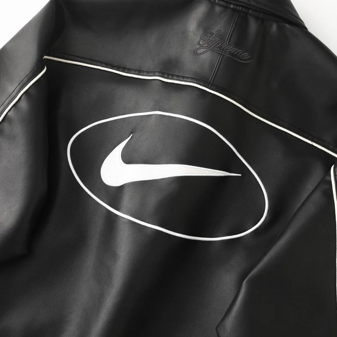 NK x SUP Leather Varsity Jacket - NK0009 image 5