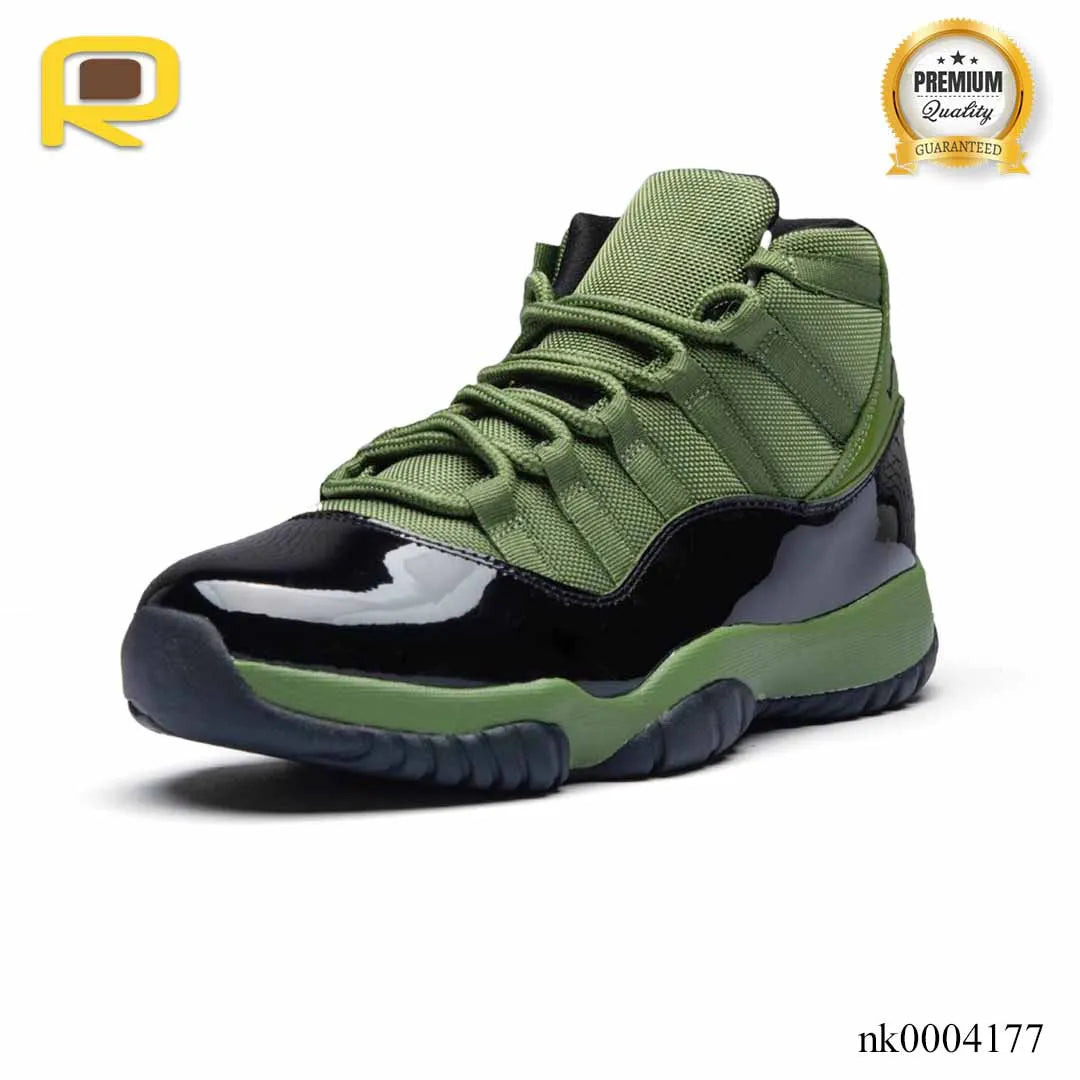 AJ 11 Retro Olive and Black Shoes Sneakers - nk0004177 image 2