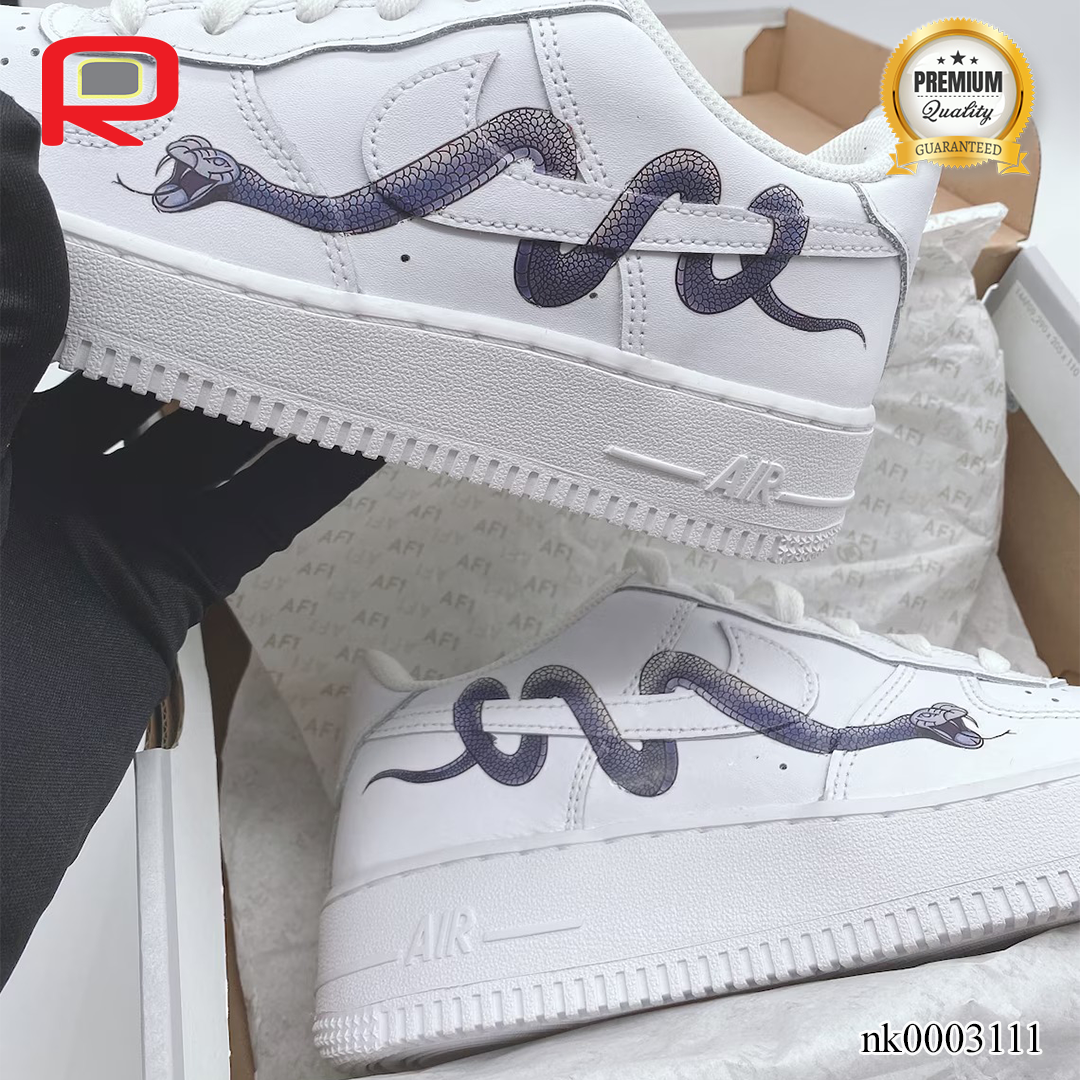 AF 1 "Snake" Custom Shoes Sneakers - nk0003111 image 4