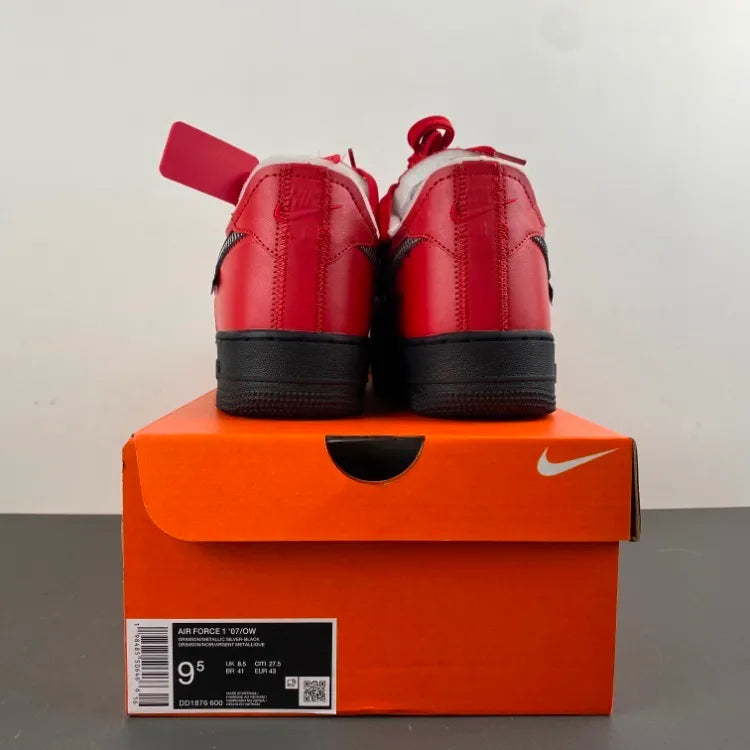 OW x AF 1 Low Crimson Sample Shoes Sneaker - nk0004572 image 3
