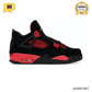 AJ 4 Retro Red Thunder Shoes Sneakers - nk0001682 image 0