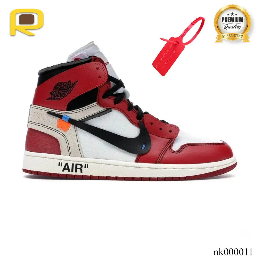 OW x AJ 1 High Chicago Shoes Sneakers – nk000011 image