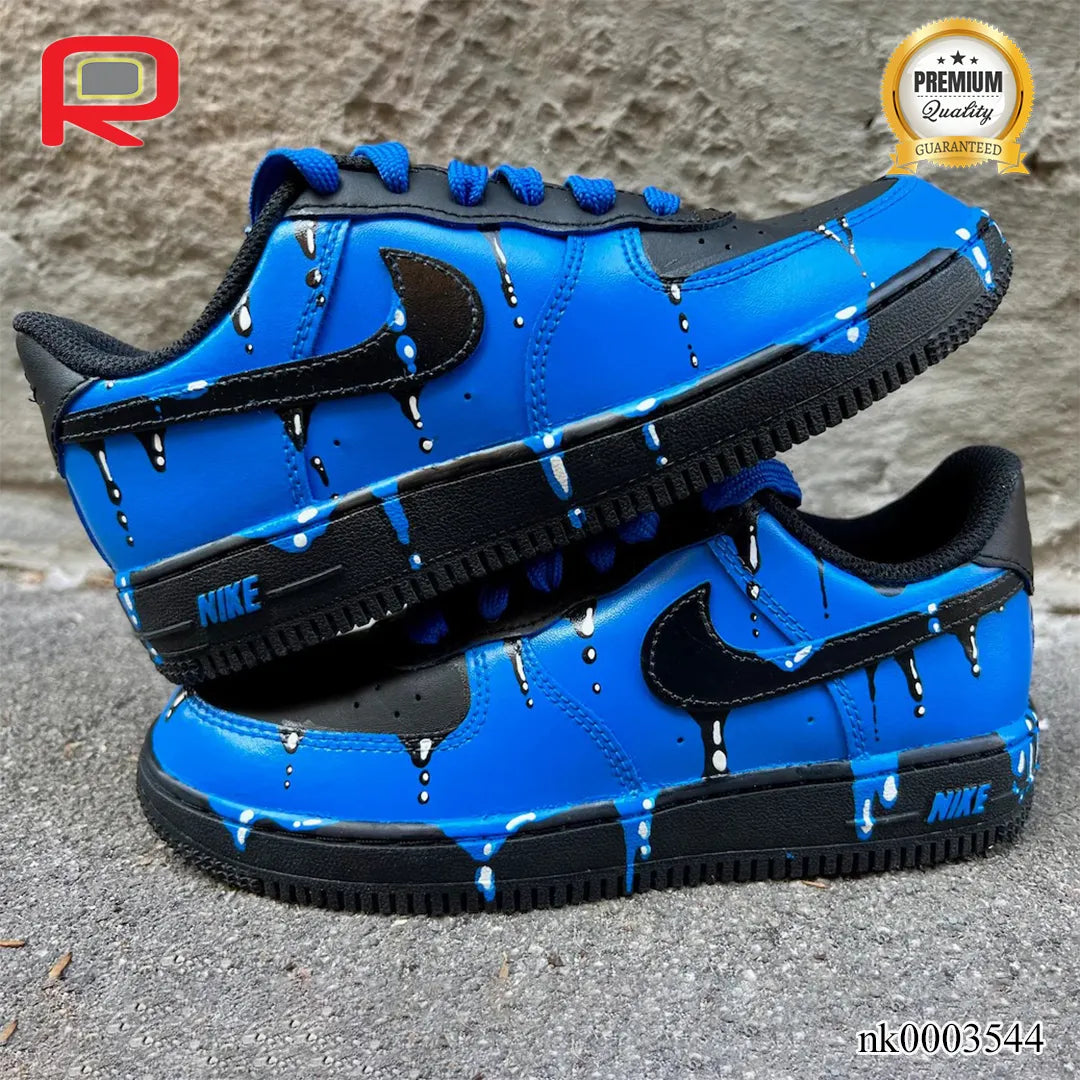 AF 1 Blue Drops Custom Shoes Sneakers - nk0003544 image 4