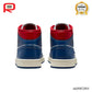 AJ 1 Mid French Blue Gym Red Shoes Sneakers - nk0002884 image 5