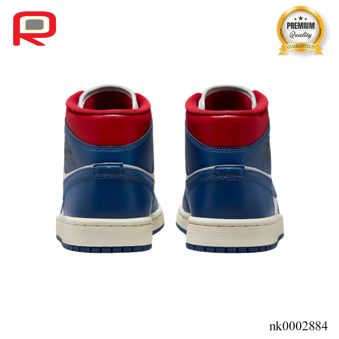 AJ 1 Mid French Blue Gym Red Shoes Sneakers - nk0002884 image 5