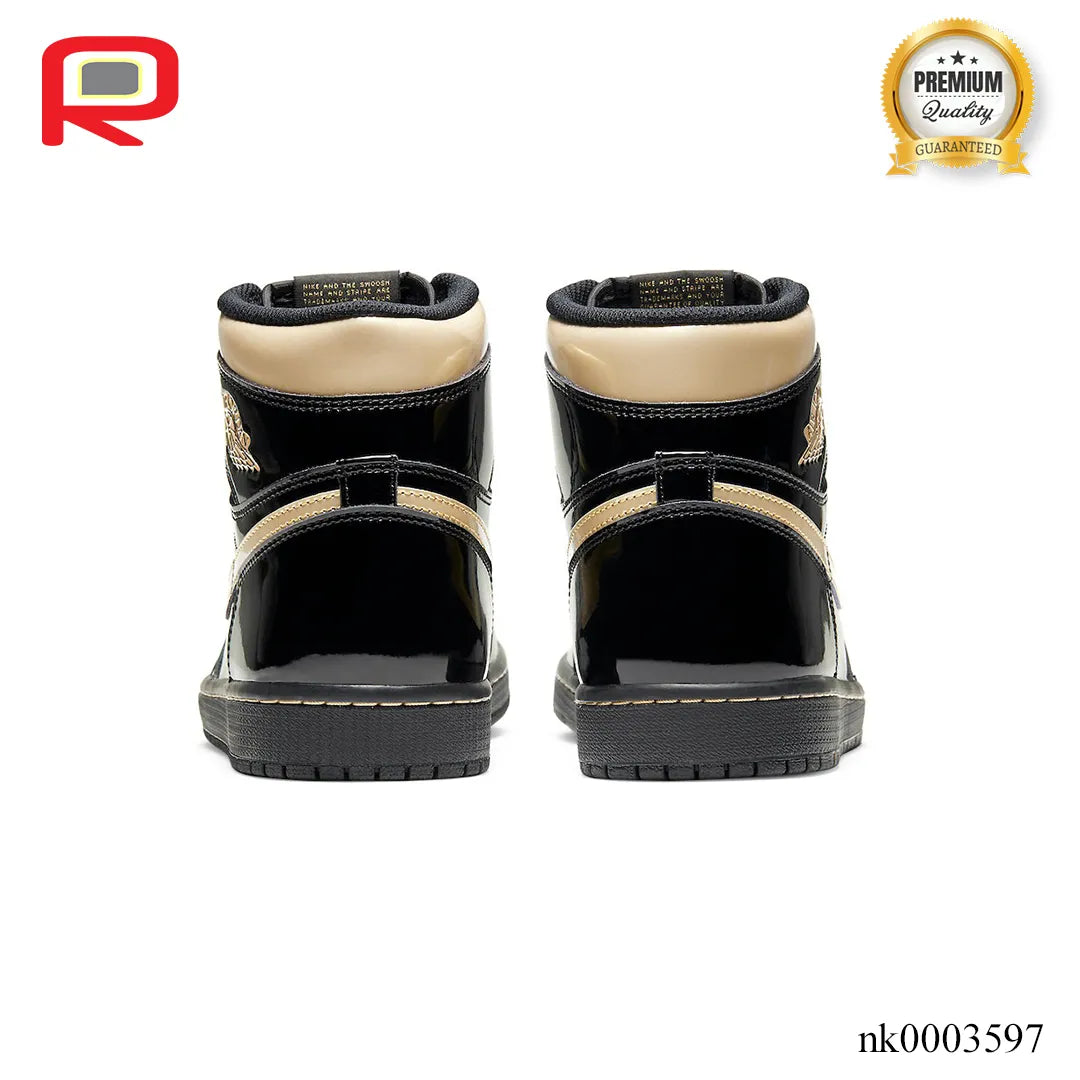AJ 1 Retro HighBlack Metallic Gold 2020 Shoes Sneakers - nk0003597 image 4