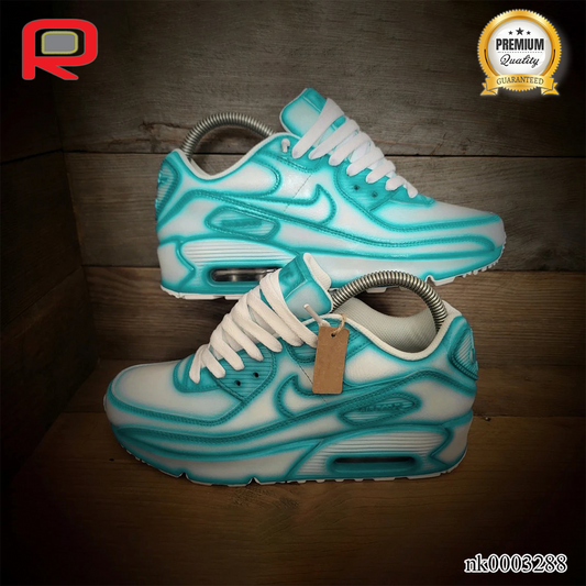 AM 90 Turquoise Cartoon Custom Shoes Sneakers - nk0003288 image 2
