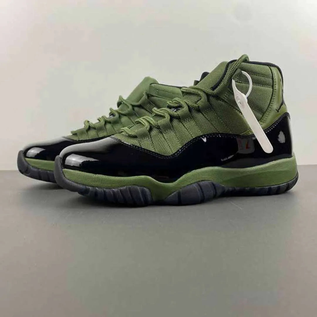 AJ 11 Retro Olive and Black Shoes Sneakers - nk0004177 image 13