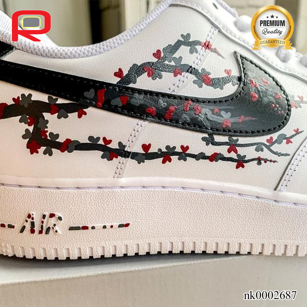 AF 1 Black Jasmine Custom Shoes Sneakers - nk0002687 image 0