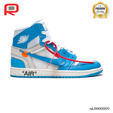 OW x AJ 1 High OG UNC Shoes Sneakers – nk0000009 image 0