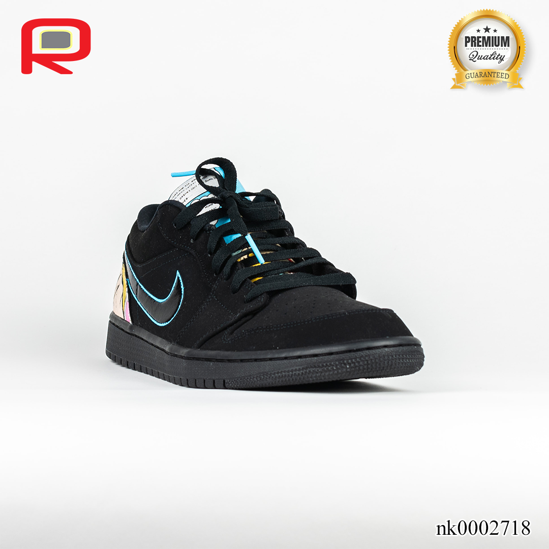 AJ 1 Black Miami v1 Nights Edition Custom Shoes Sneakers - nk0002718 image 1