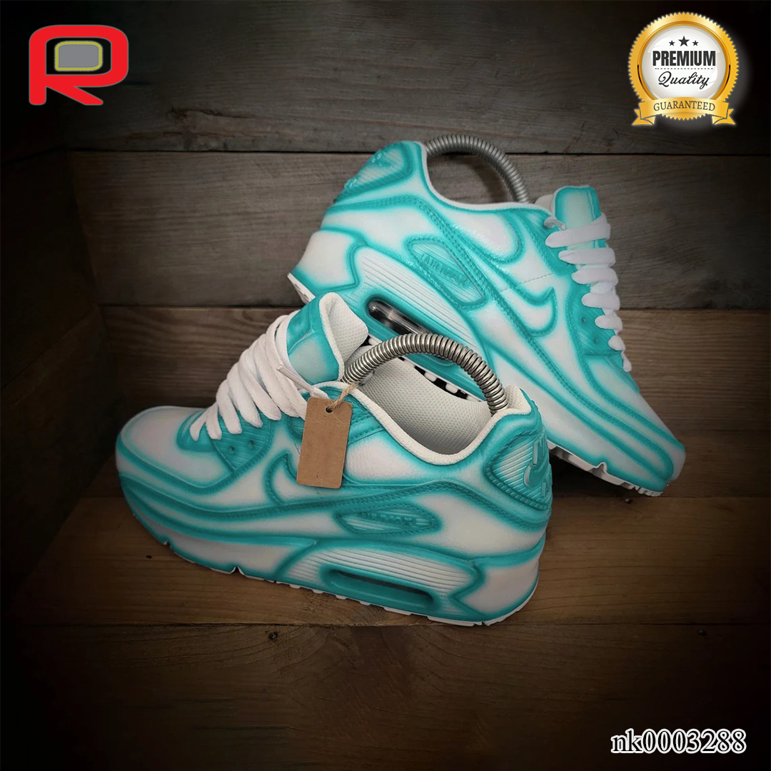 AM 90 Turquoise Cartoon Custom Shoes Sneakers - nk0003288 image 1