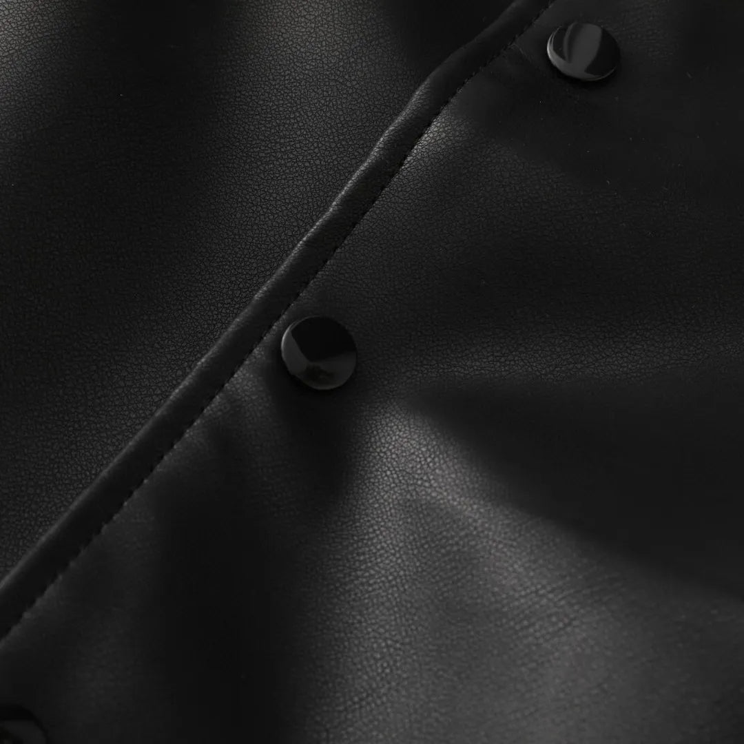 NK x SUP Leather Varsity Jacket - NK0009 image 9