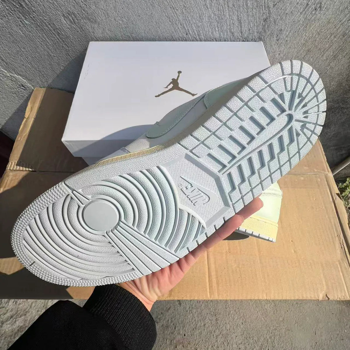 AJ 1 Low Sail/Aura Shoes Sneakers – nk0004842 image 12