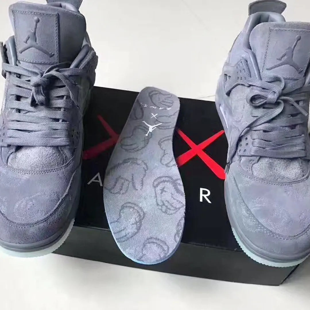 KAWS x AJ 4 Cool Grey Shoes Sneakers – nk0003104 image 8