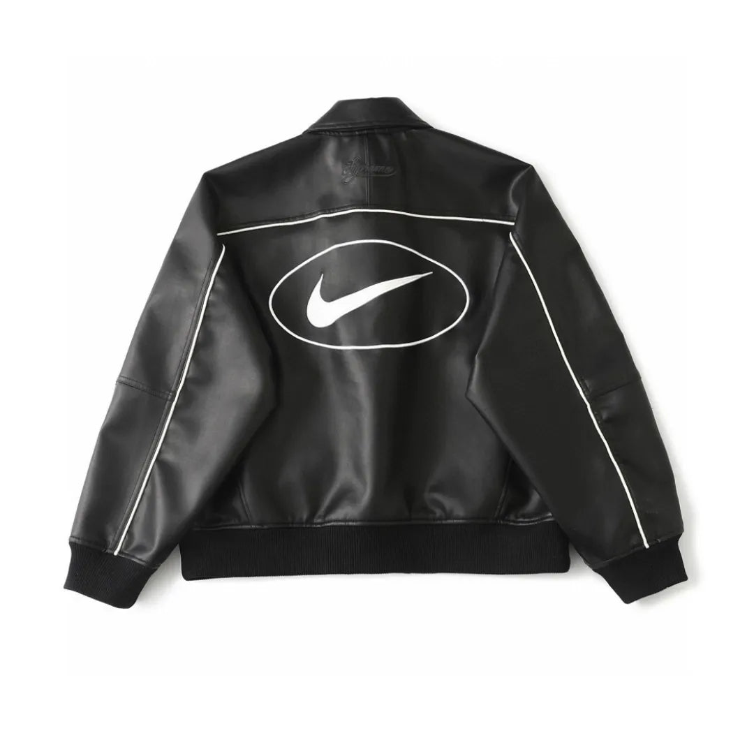 NK x SUP Leather Varsity Jacket - NK0009 image 1