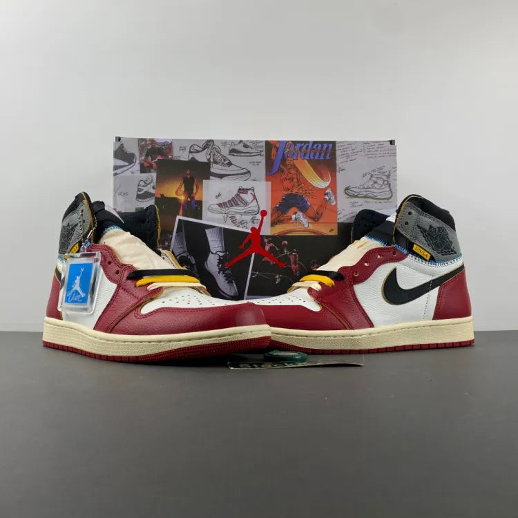 Union LA x AJ 1 High OG Chicago Shoes Sneakers - nk0004196 image 16