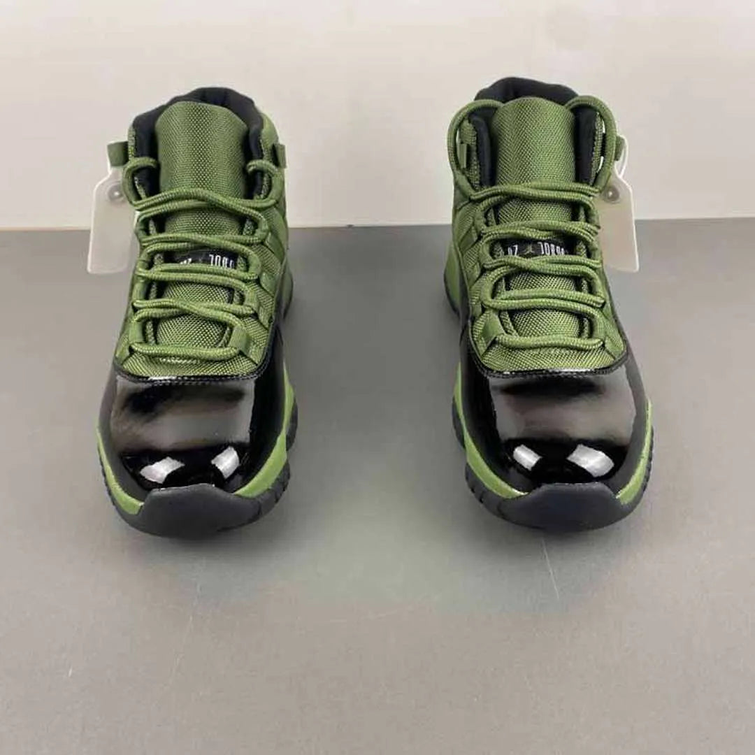 AJ 11 Retro Olive and Black Shoes Sneakers - nk0004177 image 9