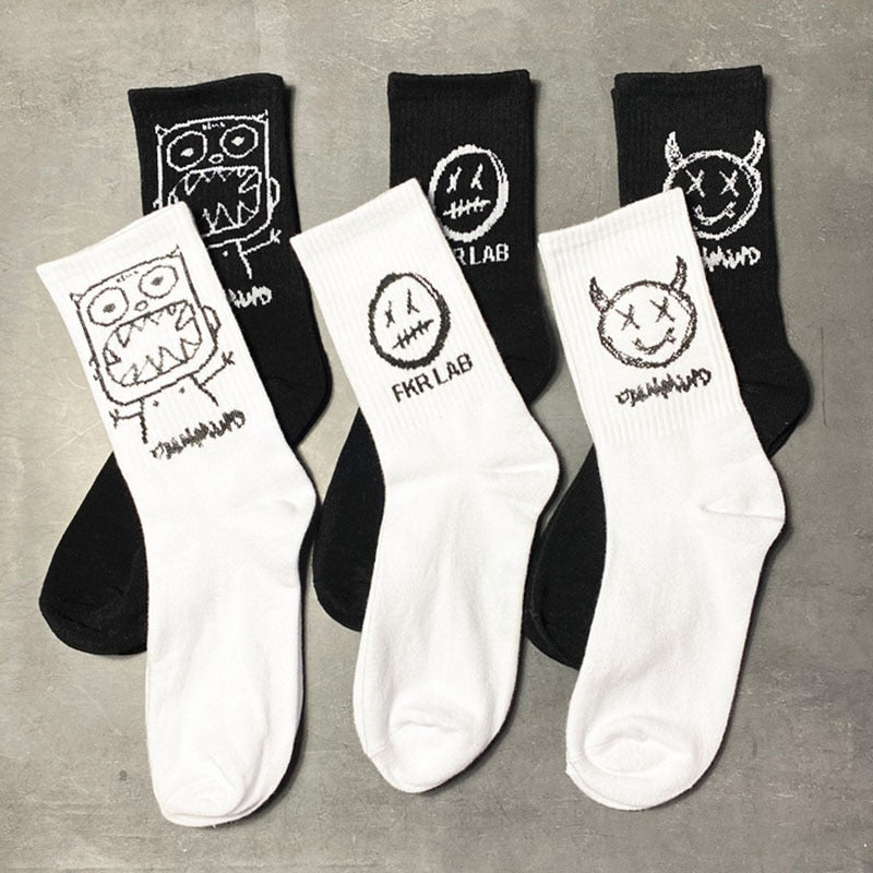 Men Socks Cotton Cartoon Pattern image 0