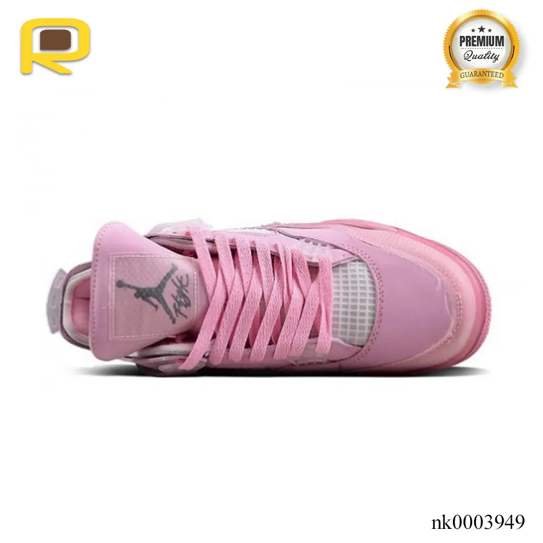 OW X AJ 4 Pink Shoes Sneakers - nk0003949 image 4