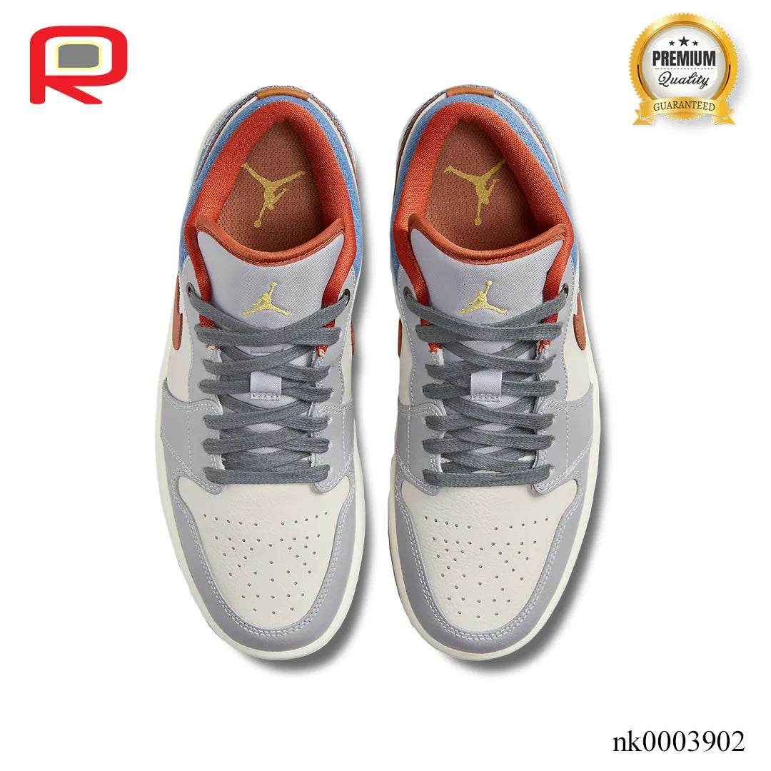 AJ 1 Low Phantom Denim Shoes Sneakers - nk0003902 image 3