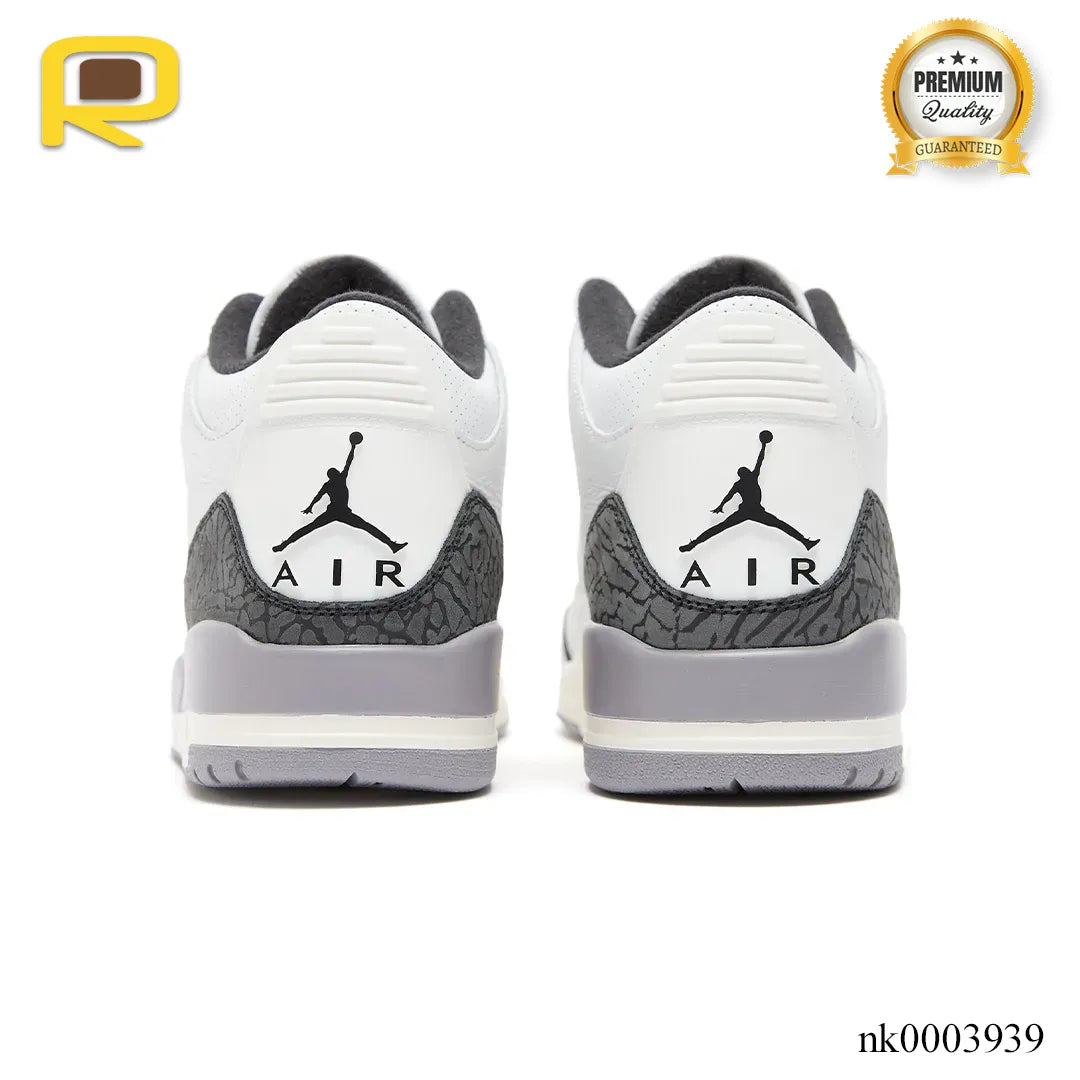 AJ 3 Cement Grey Shoes Sneakers - nk0003939 image 4