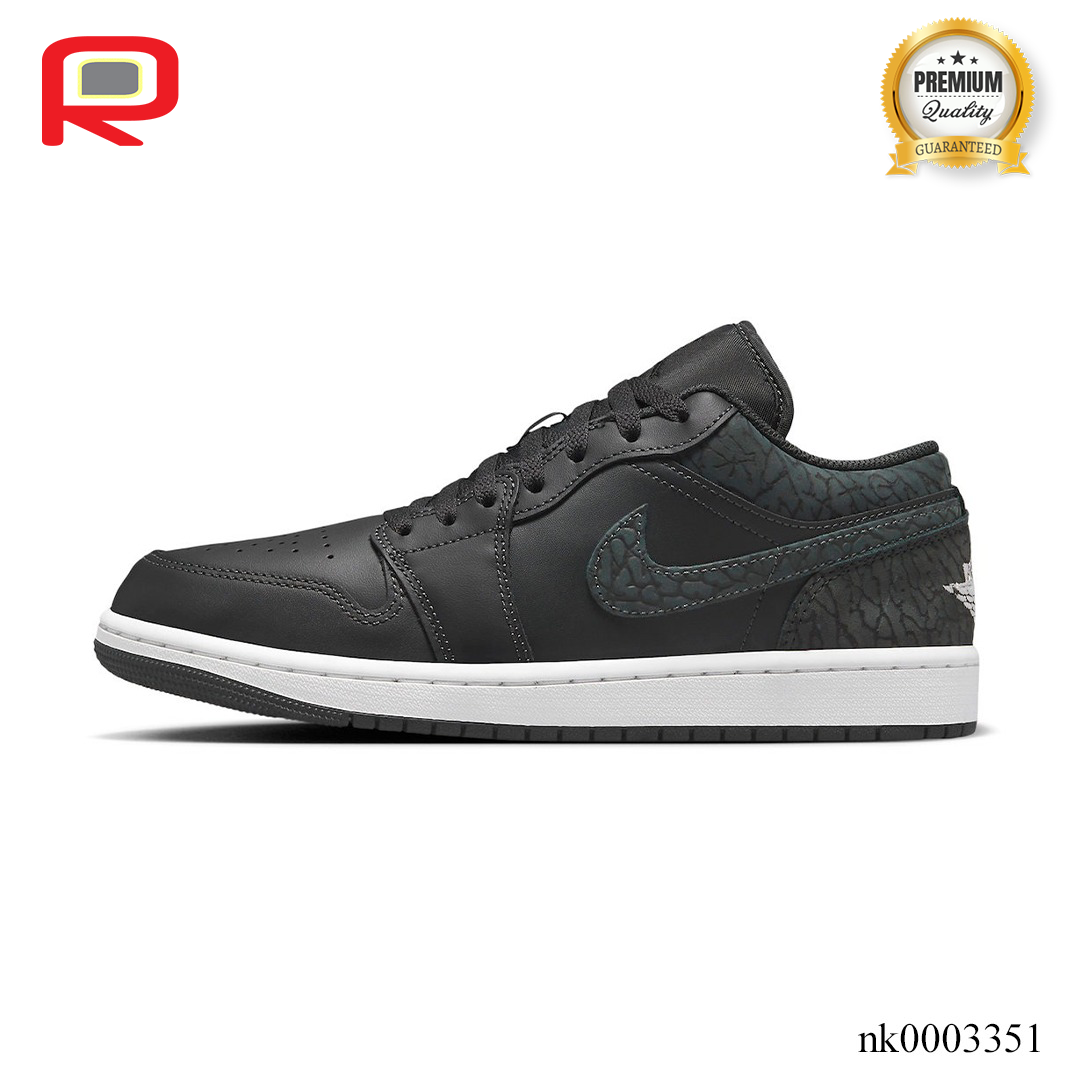AJ 1 Low SE Black Elephant Shoes Sneakers - nk0003351 image 1