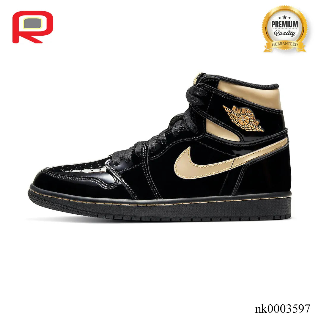 AJ 1 Retro HighBlack Metallic Gold 2020 Shoes Sneakers - nk0003597 image 1