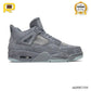 KAWS x AJ 4 Cool Grey Shoes Sneakers – nk0003104 image 0