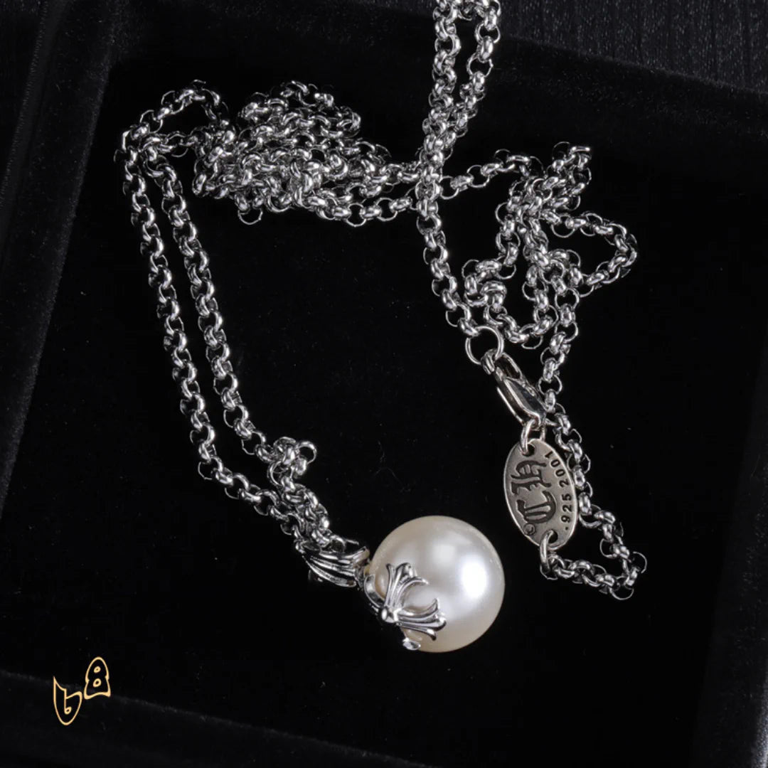 CH Pearl Pendant Necklace - CH0045 image 5