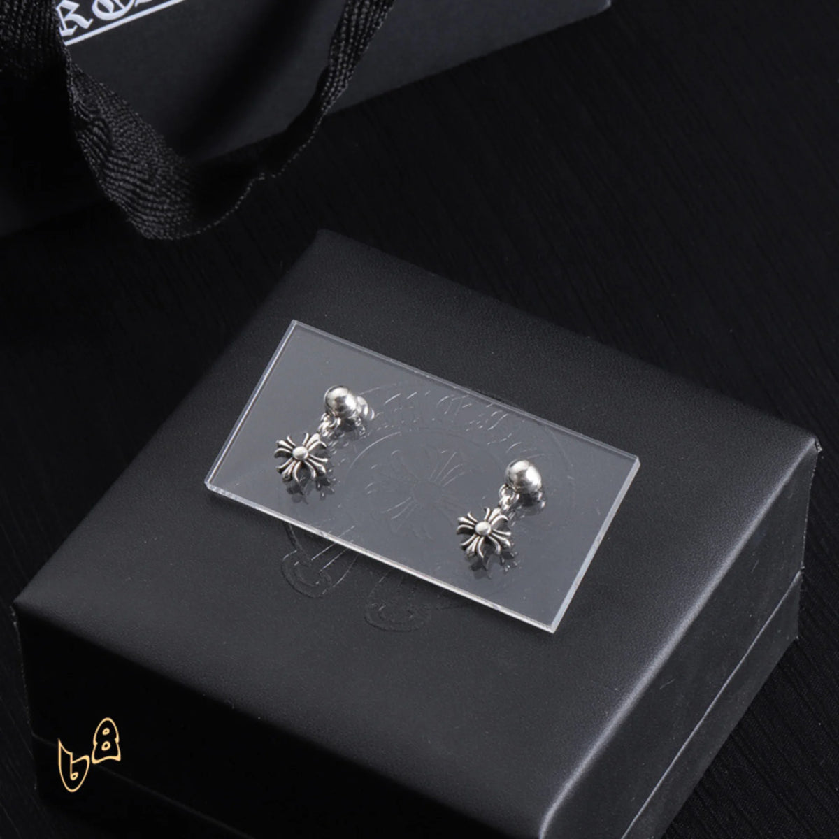 CH Cross Flower Earrings - CH0152 image 4