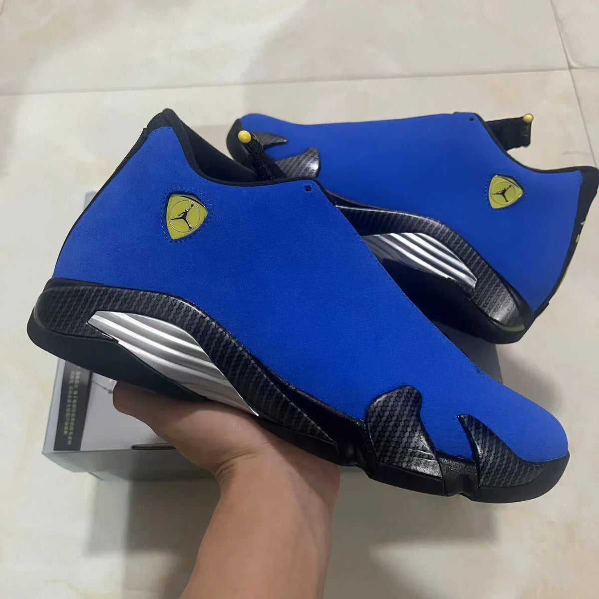 AJ 14 Ferrari Blue Shoes Sneakers - nk0004580 image 3