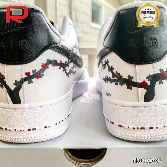 AF 1 Black Jasmine Custom Shoes Sneakers - nk0002687 image 2