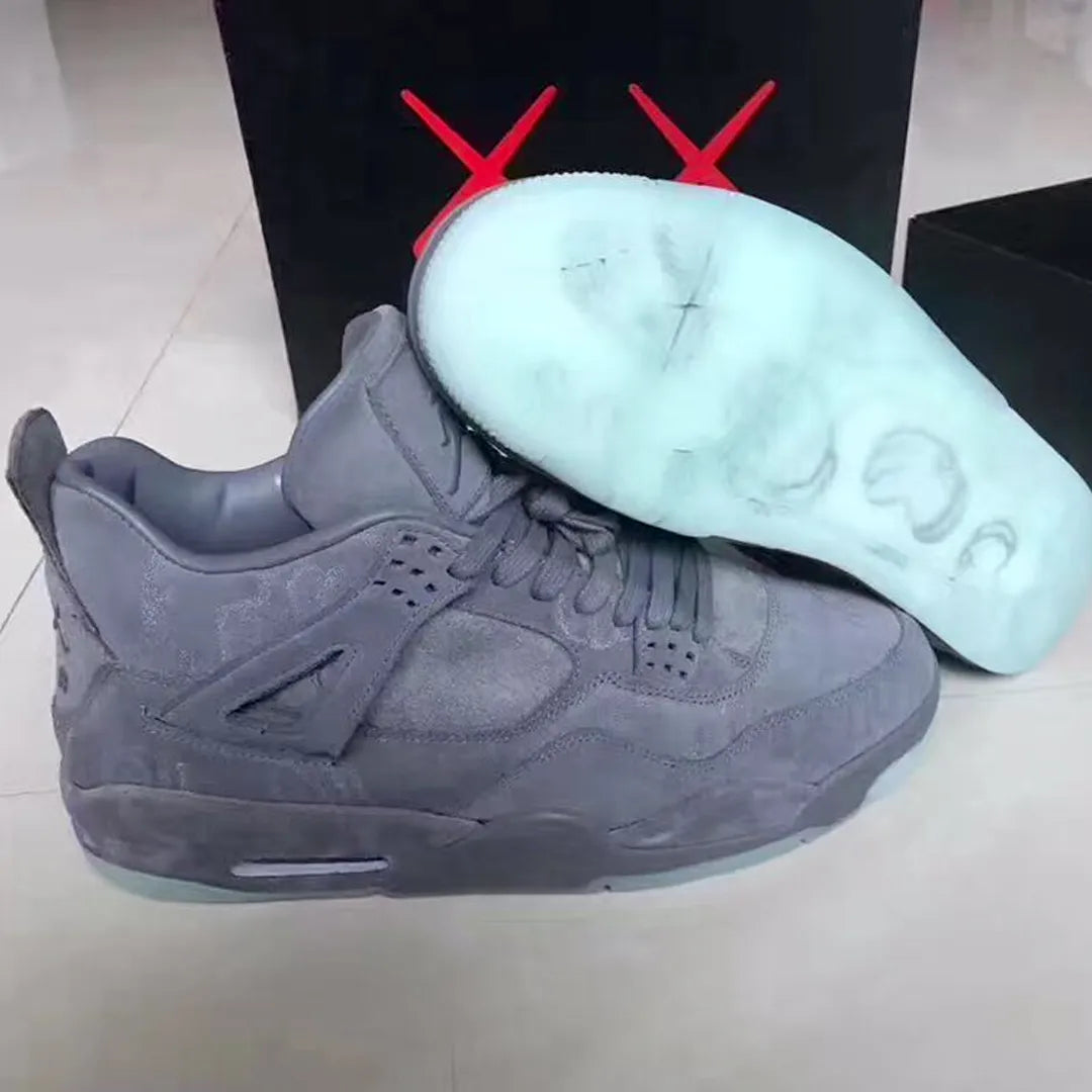 KAWS x AJ 4 Cool Grey Shoes Sneakers – nk0003104 image 7