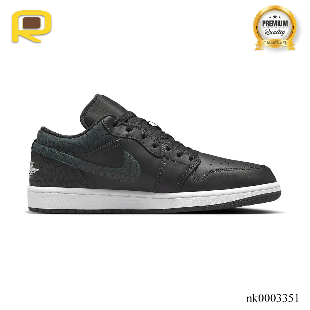 AJ 1 Low SE Black Elephant Shoes Sneakers - nk0003351 image 0