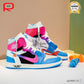OW x AJ 1 High Miami Vice Custom Shoes Sneakers – nk0003412 image 2