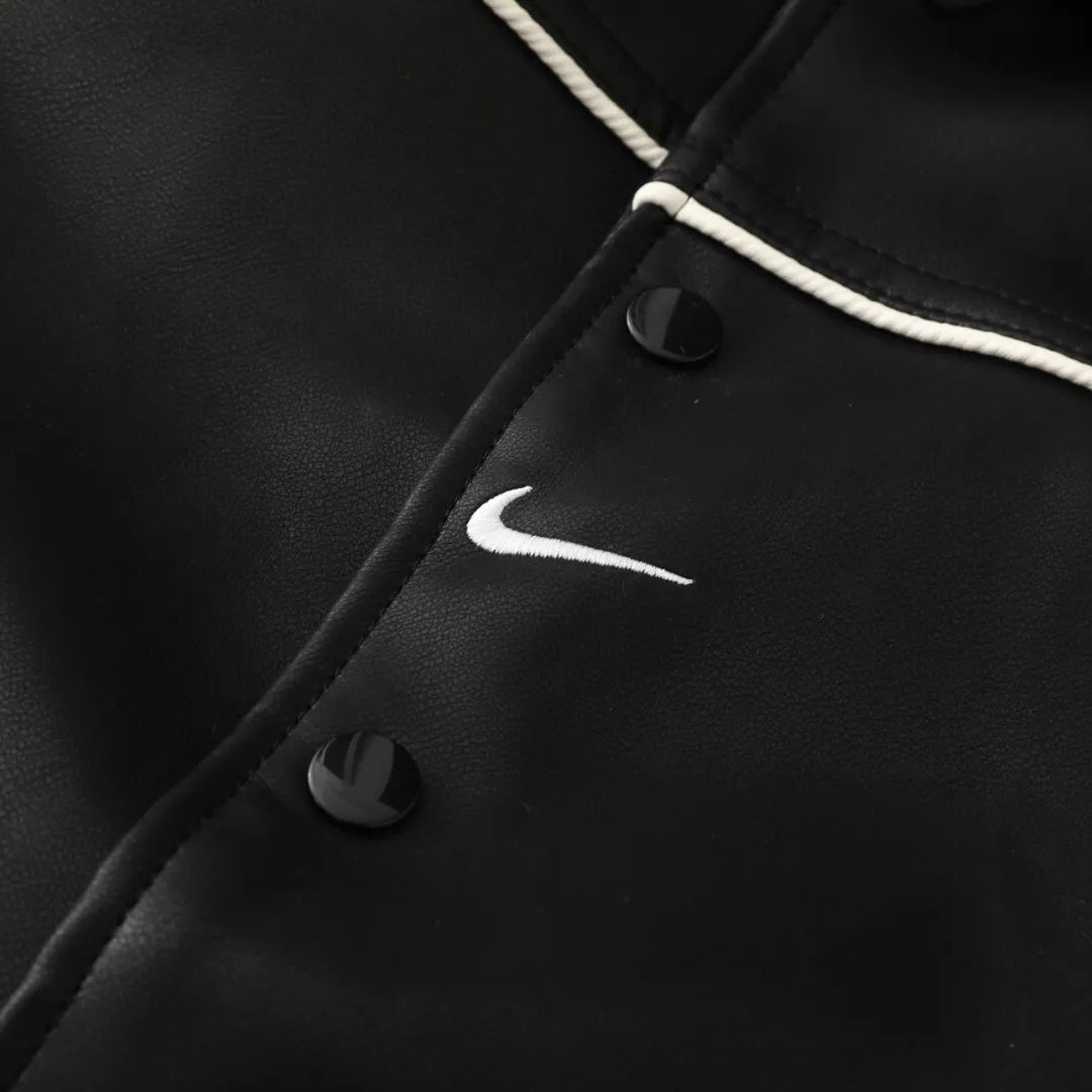 NK x SUP Leather Varsity Jacket - NK0009 image 8