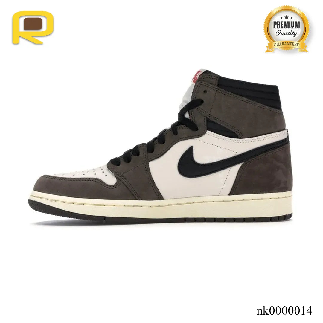 Travis Scott x AJ 1 High OG Mocha Shoes Sneakers – nk0000014 image 1