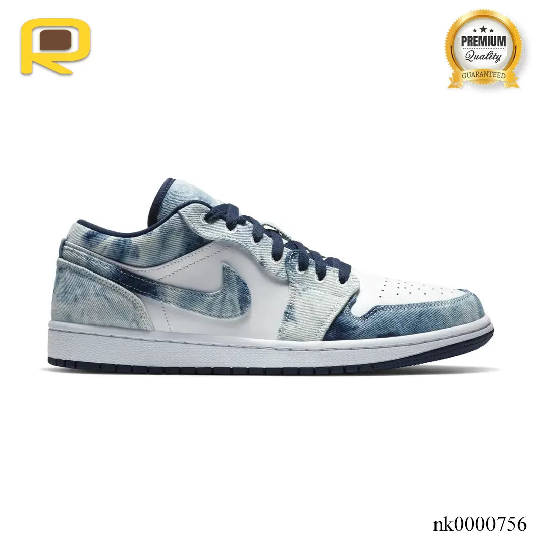 AJ 1 Low SE "Washed Denim"  Shoes Sneakers - nk0000756 image 0